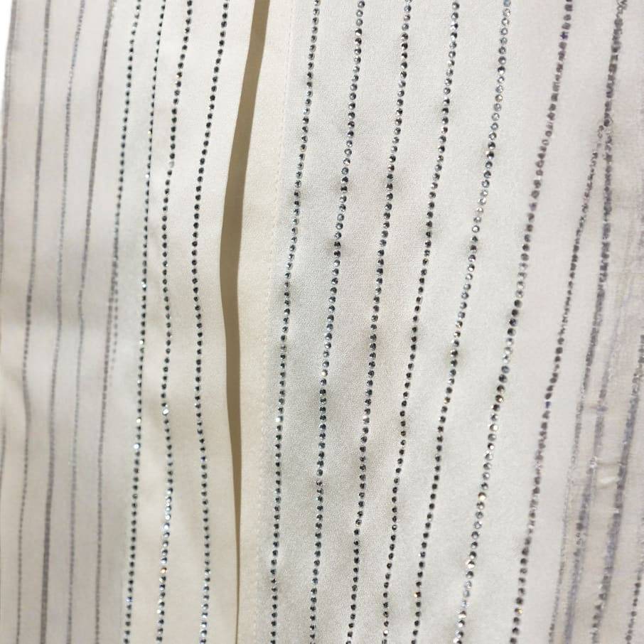 Alexander Wang Off-White Crystal Pinstripe Shirt