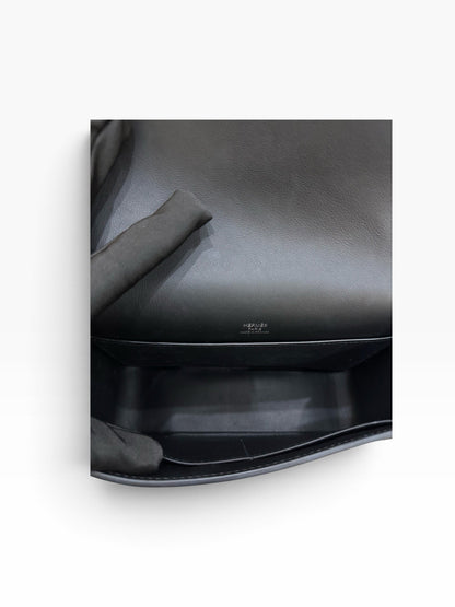 Hermès Geta in Noir Chèvre Leather PHW