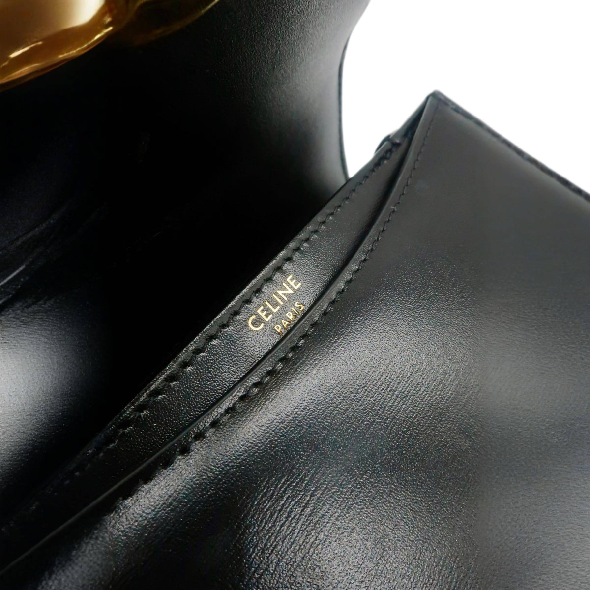 Celine Mini Besace Clea in Shiny Calfskin