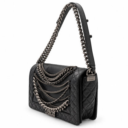 Chanel Paris Dallas Medium Lambskin Enchained Boy Flap