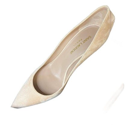 Saint Laurent  Zoe Suede Pump Beige