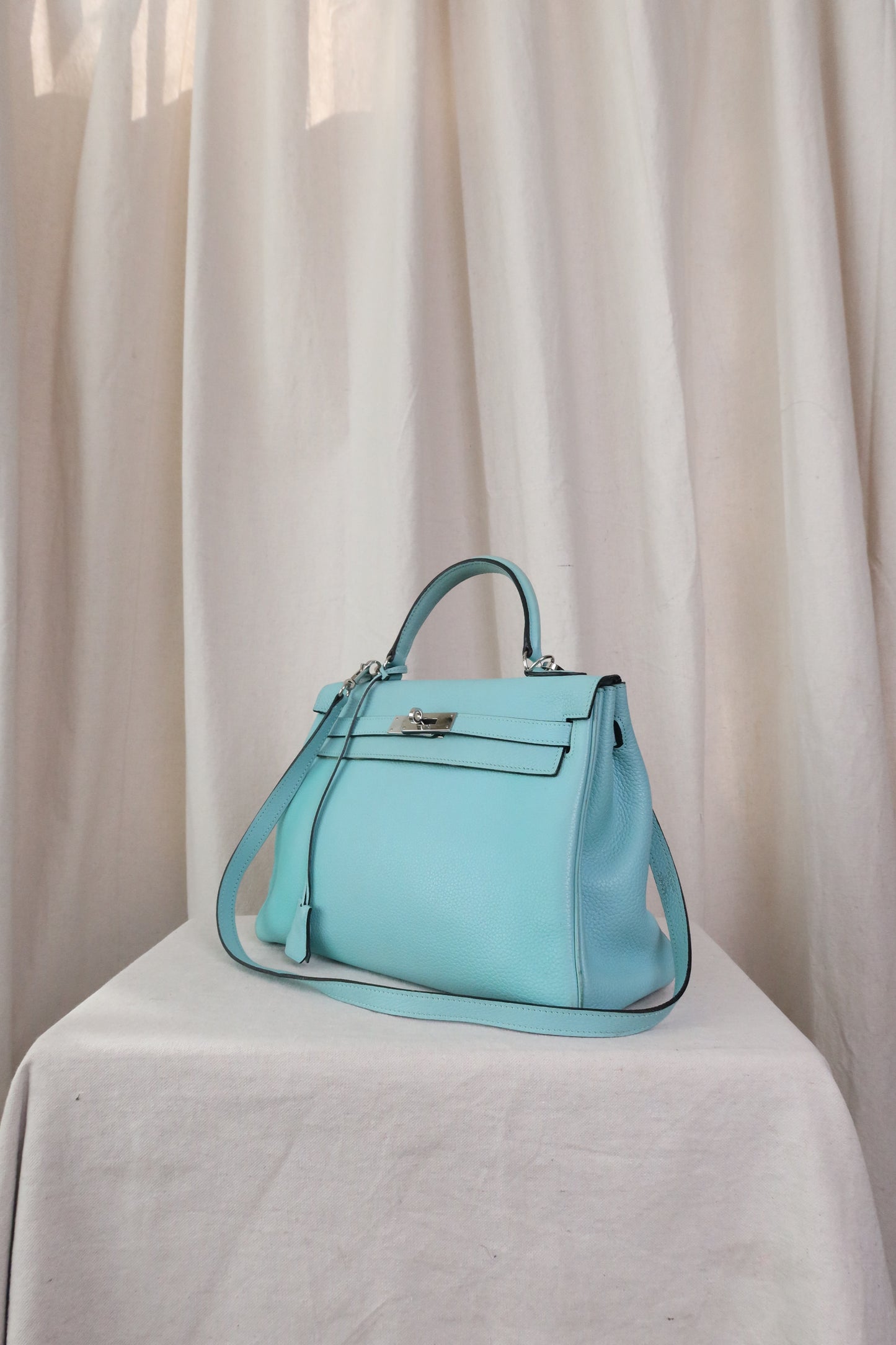 Hermes Taurillon Clemence Leather Kelly Retourne 32