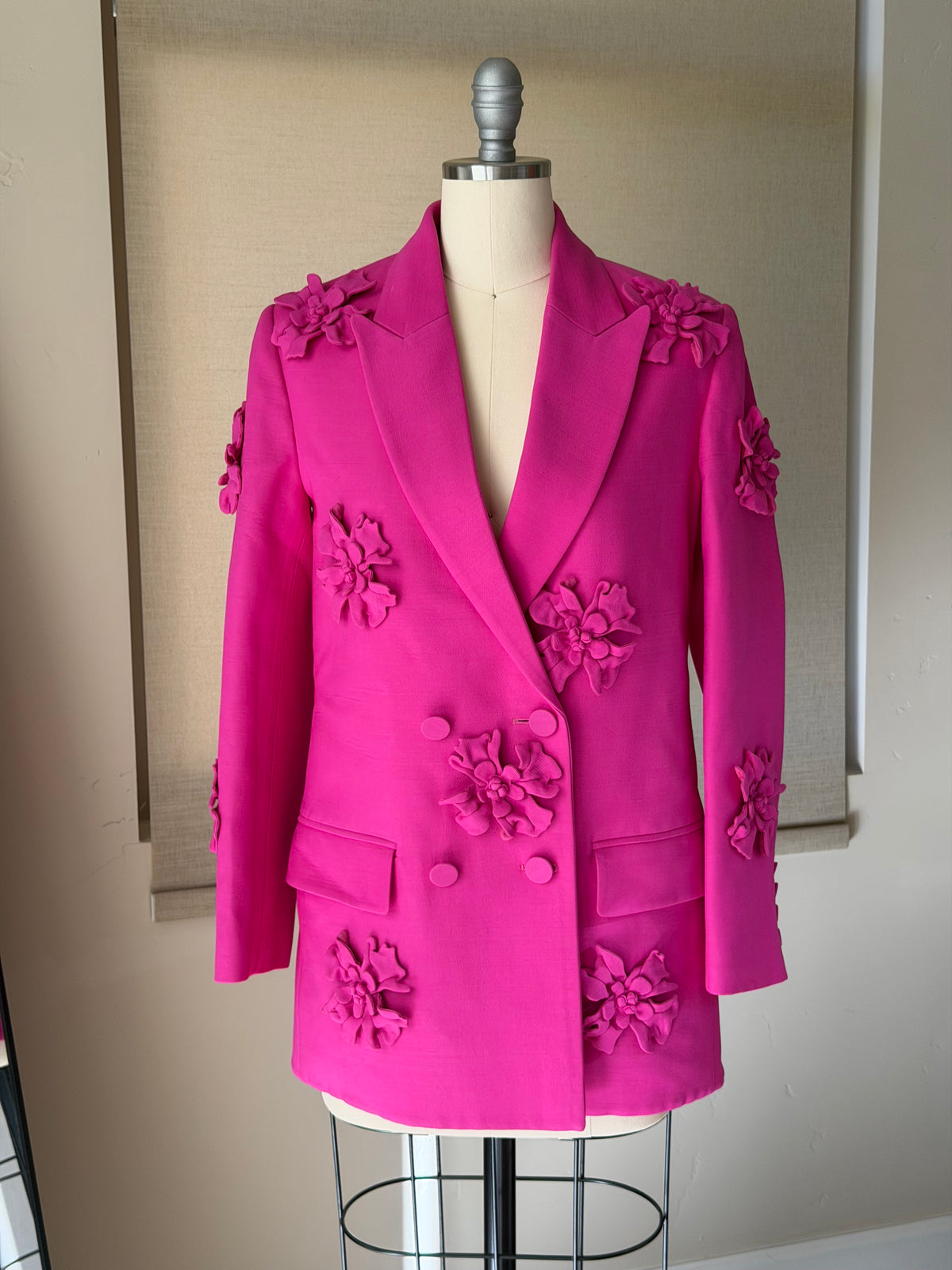 Valentino Pink Limited 3D Floral Jacket