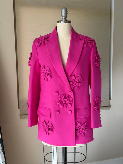 Valentino Pink Limited 3D Floral Jacket