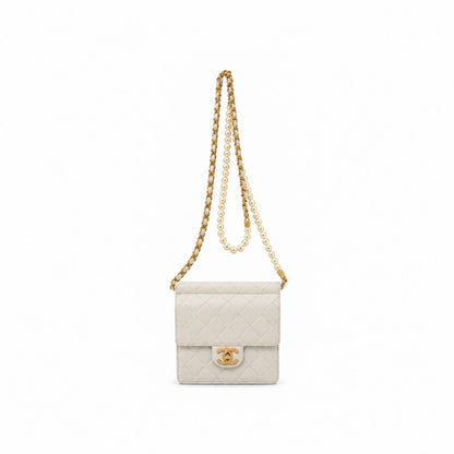 Chanel Chic Pearls Flap Bag Quilted Lambskin Small