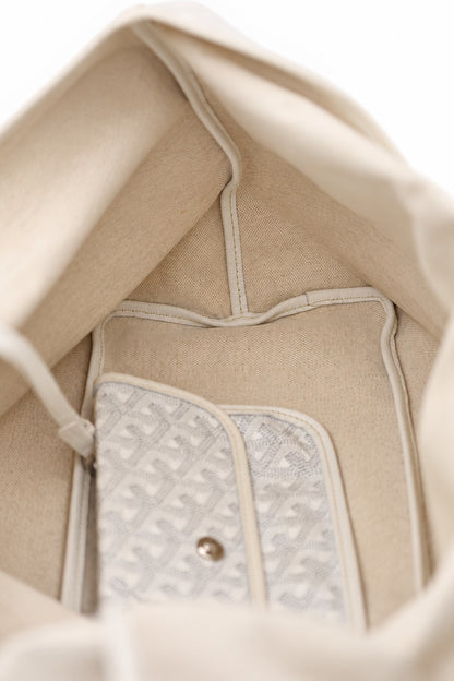 Goyard Goyardine Canvas Saint Louis PM Tote White
