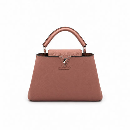 Louis Vuitton Taurillon Leather Capucines BB Bag Pink SHW