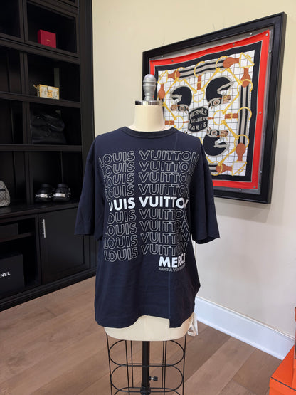 Louis Vuitton Blue Logo T-Shirt