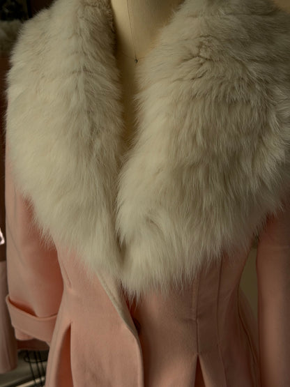 Fendi Pink Wool Coat