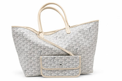 Goyard Goyardine Canvas Saint Louis PM Tote White