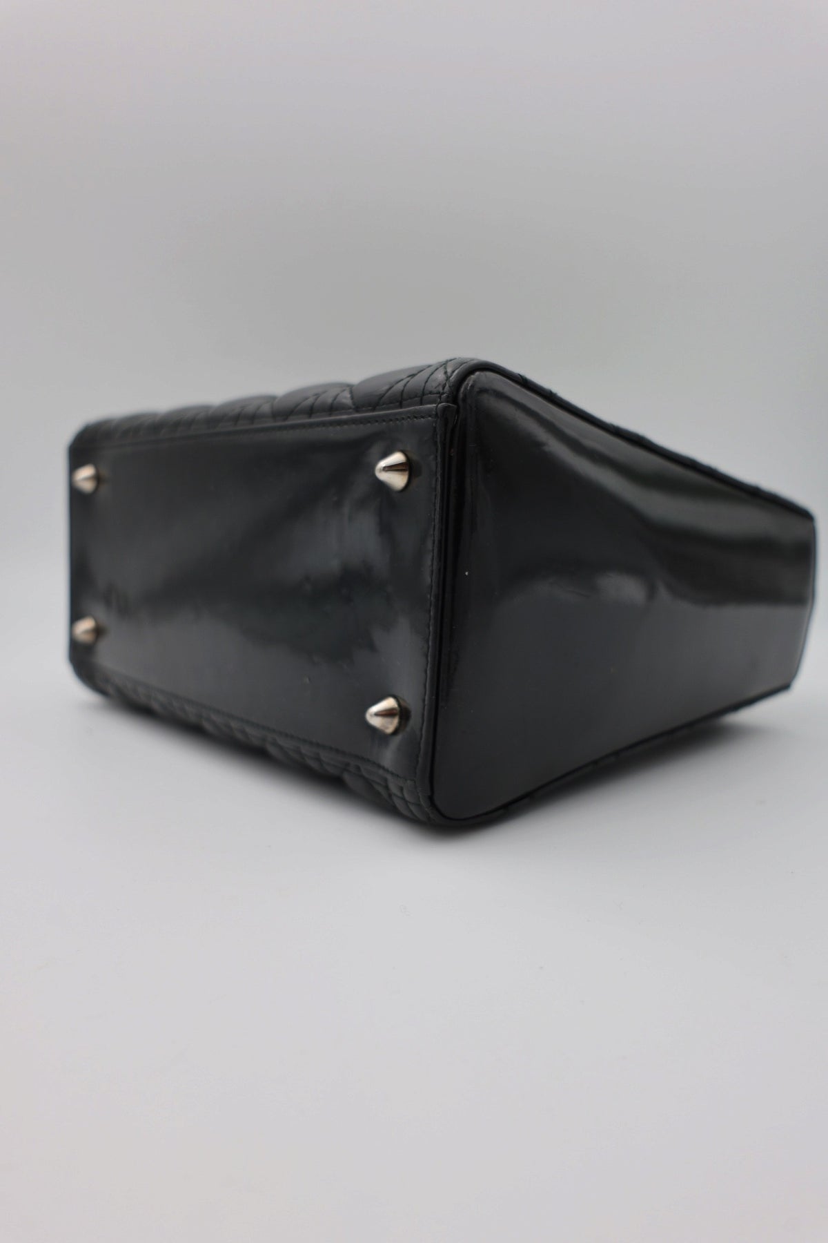 Dior Medium  Lady Dior Black Patent Leather