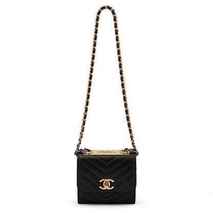 Chanel Trendy CC Clutch with Chain Chevron Lambskin Small