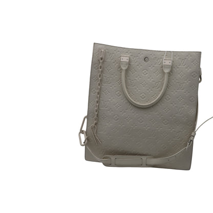 Louis Vuitton Monogram Taurillon Leather Sac Plat Tote Bag Ivory SHW
