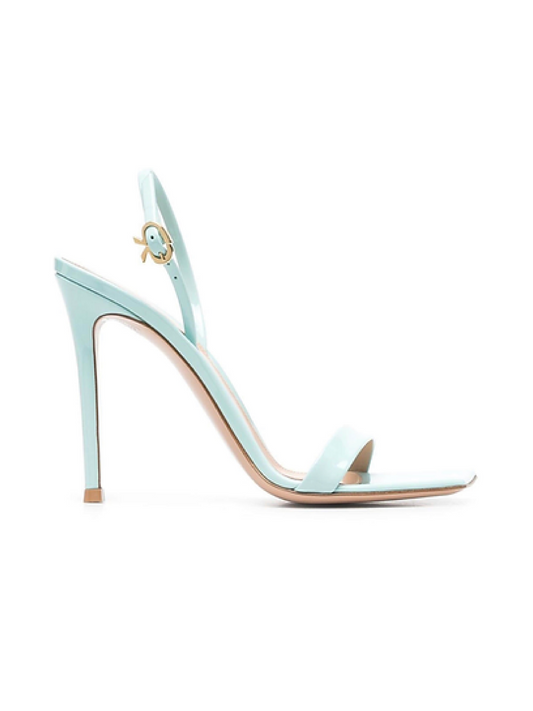 GIANVITO ROSSI Vernice Ribbon Patent Leather Sandals