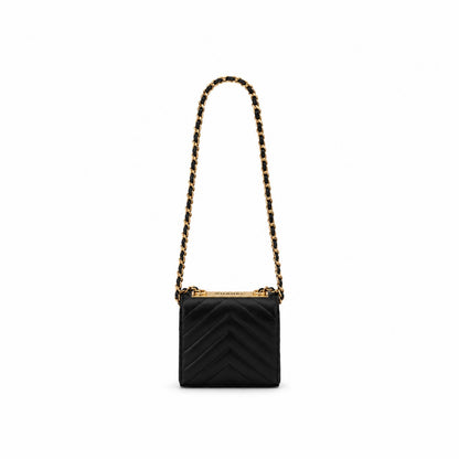 Chanel Trendy CC Clutch with Chain Chevron Lambskin Small
