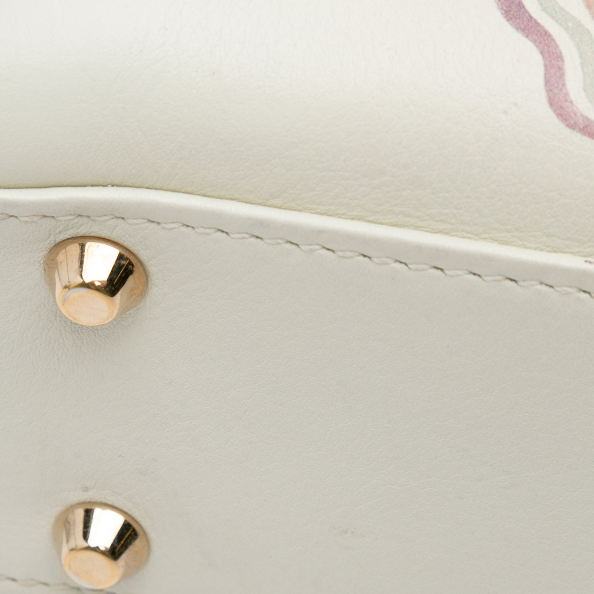 Dior Niki De Saint Phalle Mini Calfskin Dioramour Lady Dior White