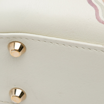 Dior Niki De Saint Phalle Mini Calfskin Dioramour Lady Dior White