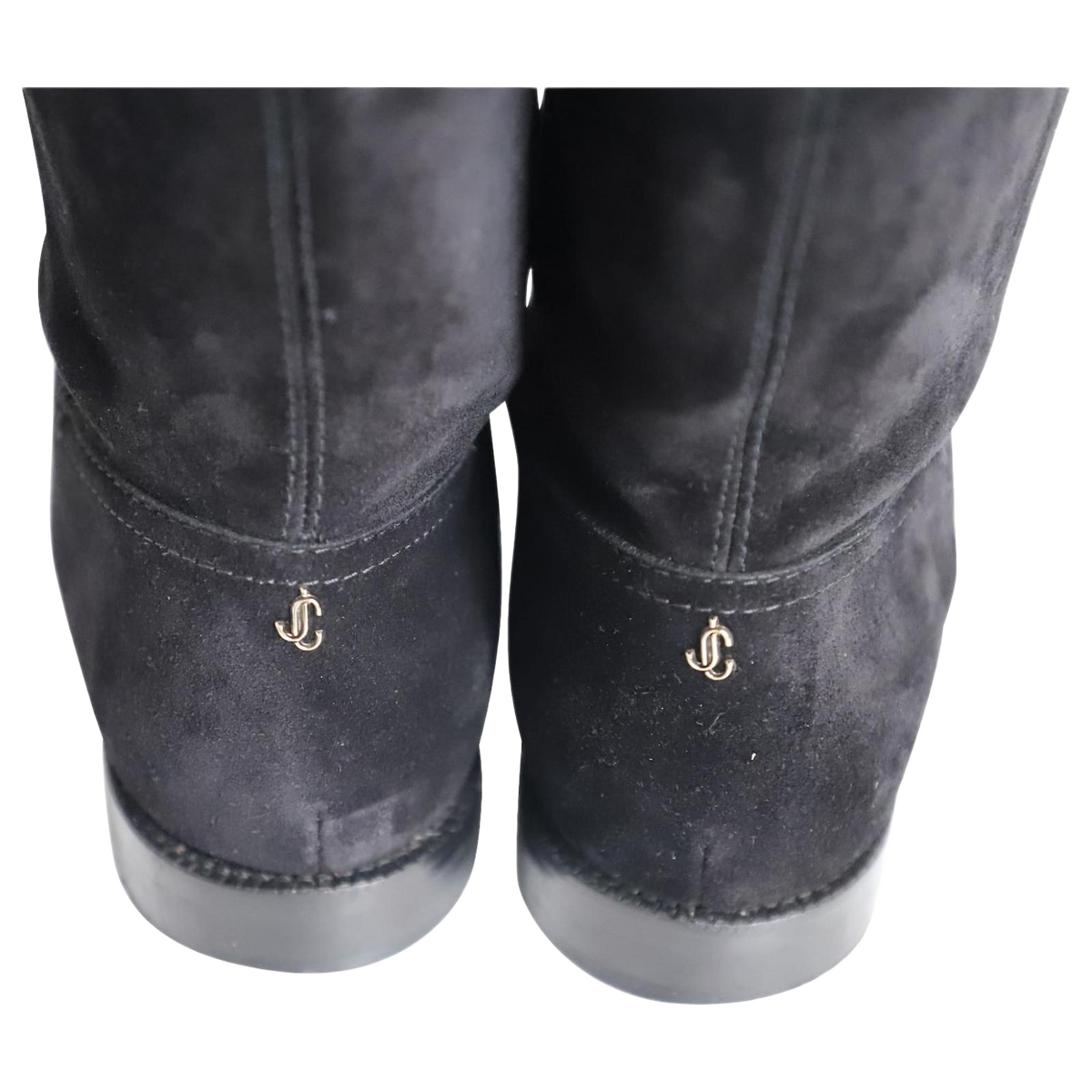 Jimmy Choo Flat Bree Boots in Black Suede