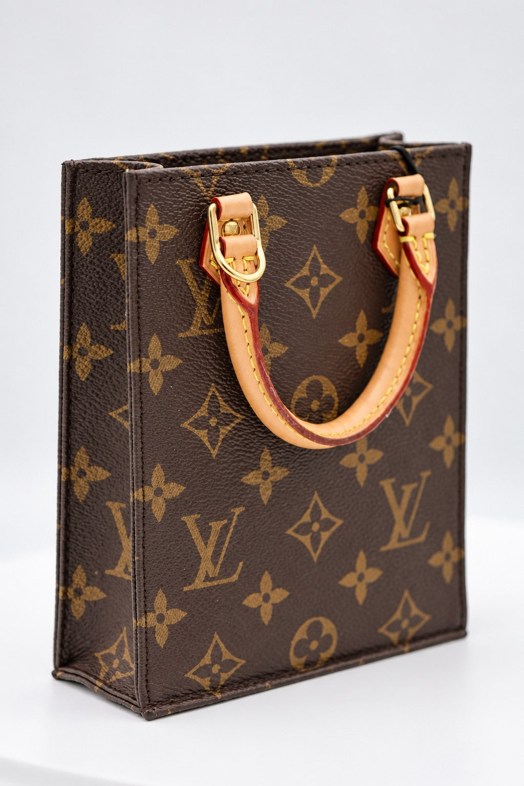 Louis Vuitton Monogram Canvas Petit Sac Plat Brown GHW