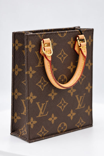 Louis Vuitton Monogram Canvas Petit Sac Plat Brown GHW