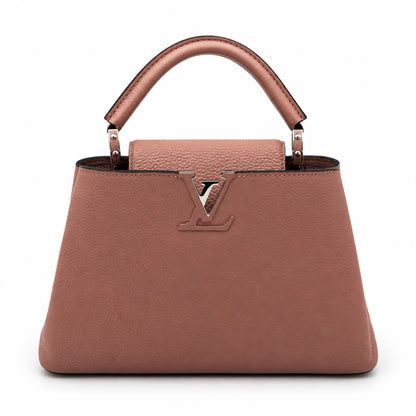 Louis Vuitton Taurillon Leather Capucines BB Bag Pink SHW