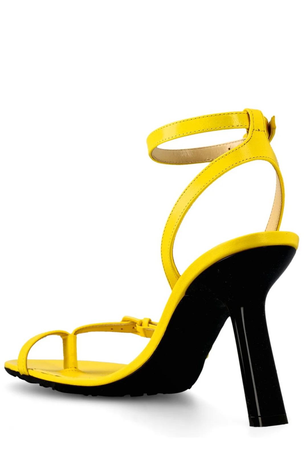 Loewe Leather Slingback Sandals Yellow