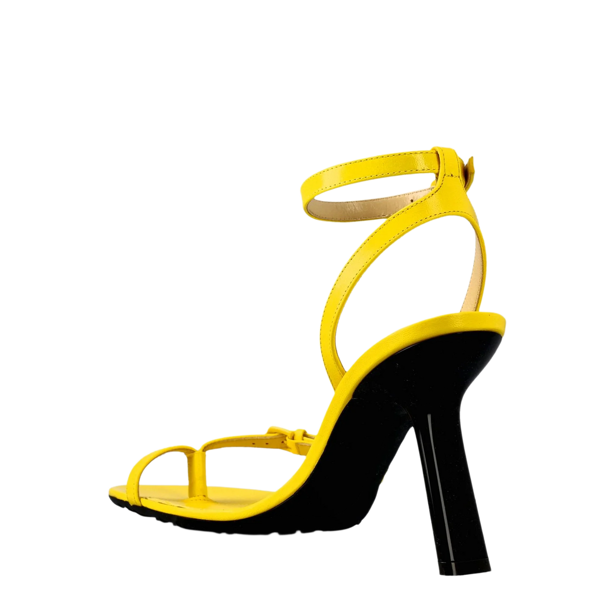 Loewe Leather Slingback Sandals Yellow