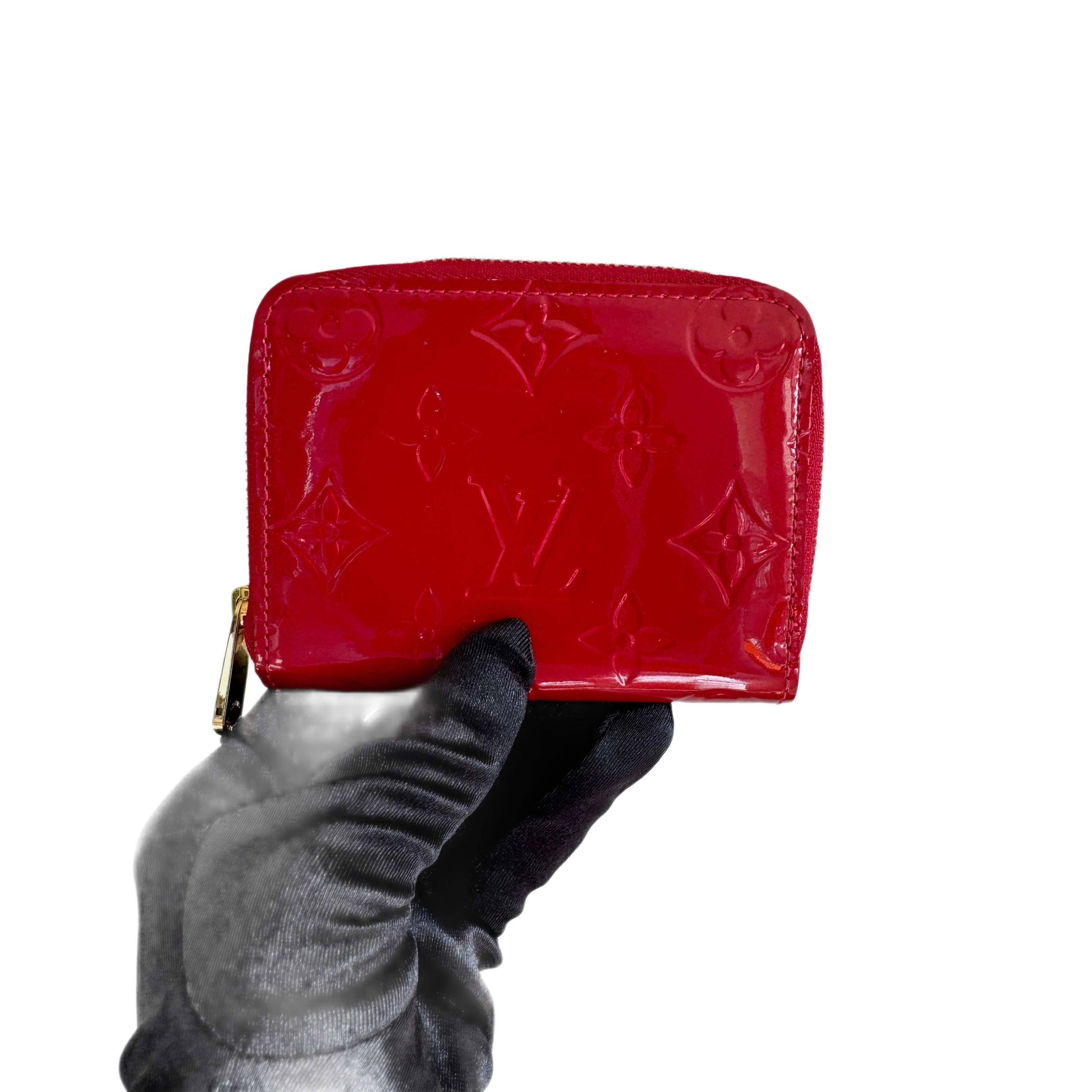 LOUIS VUITTON Monogram Vernis Zippy Zip Around Wallet Coin Purse