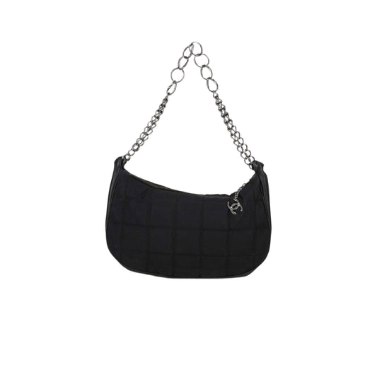 CHANEL Chocolate Bar Hobo Chain Bag