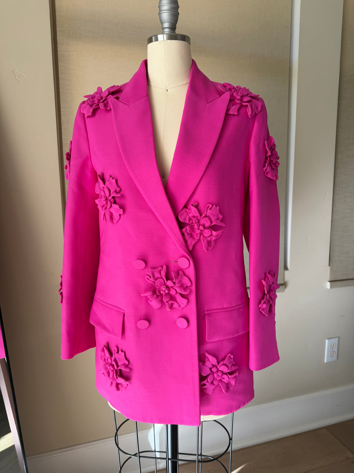Valentino Pink Limited 3D Floral Jacket