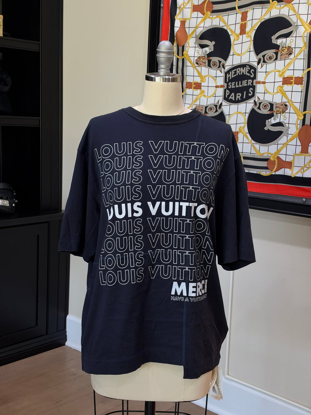 Louis Vuitton Blue Logo T-Shirt