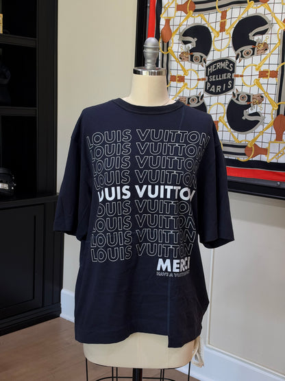 Louis Vuitton Blue Logo T-Shirt