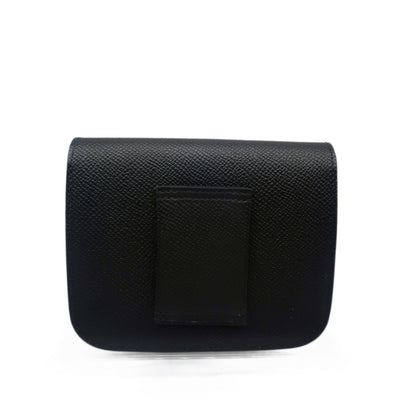 Hermès Black Epsom Constance Slim Wallet