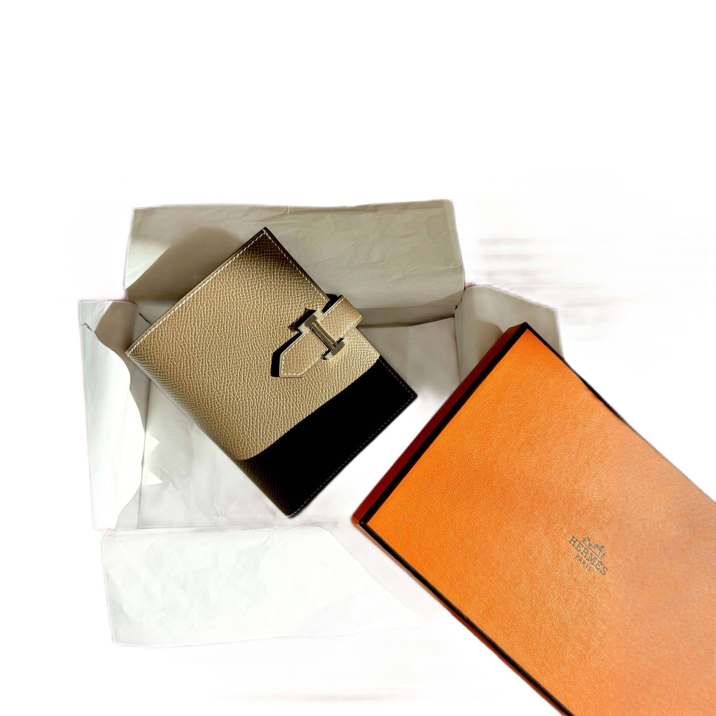 HERMES Epsom Bearn Card Holder Wallet