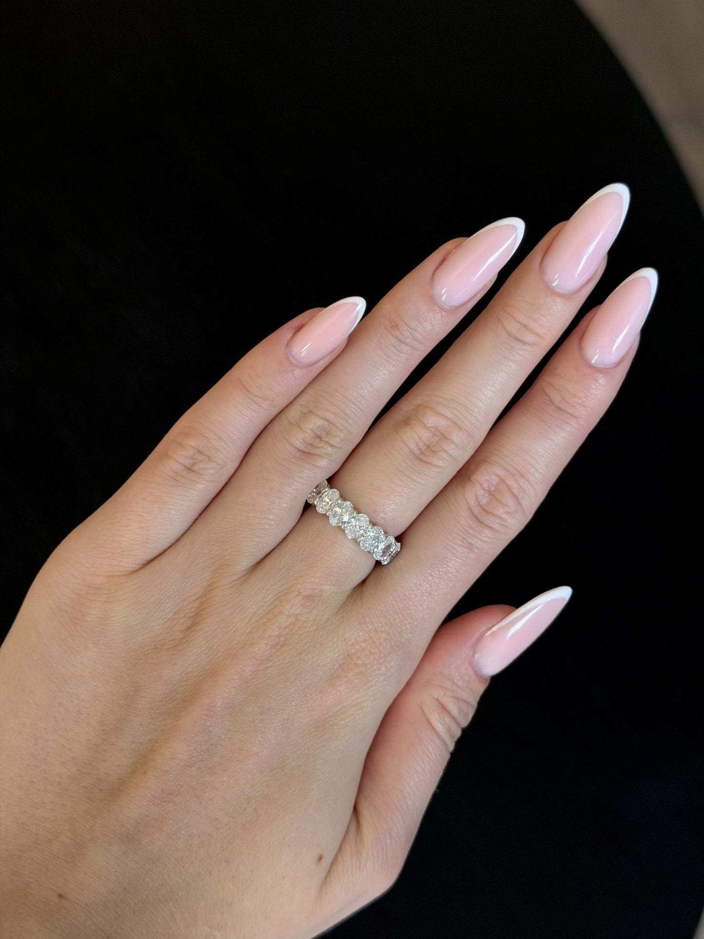 Diamond Band in 14k White Gold