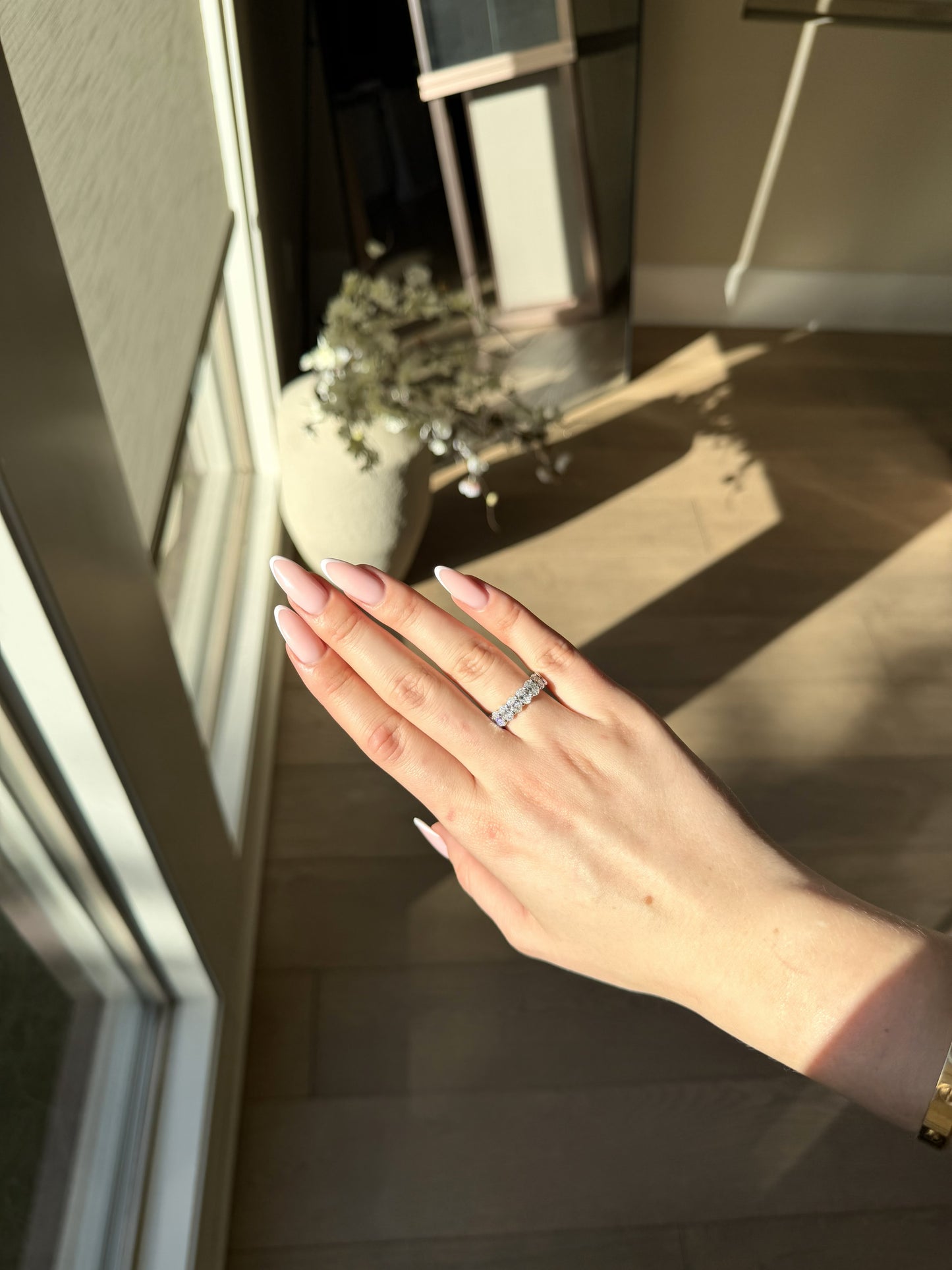 Diamond Band in 14k White Gold