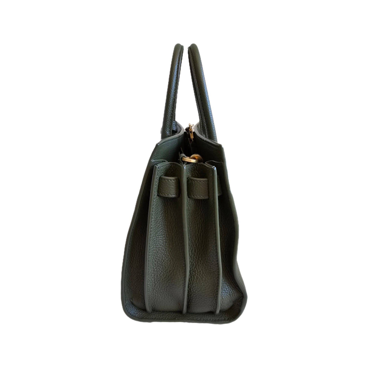 SAINT LAURENT Grained Calfskin Nano Supple Sac De Jour Bag