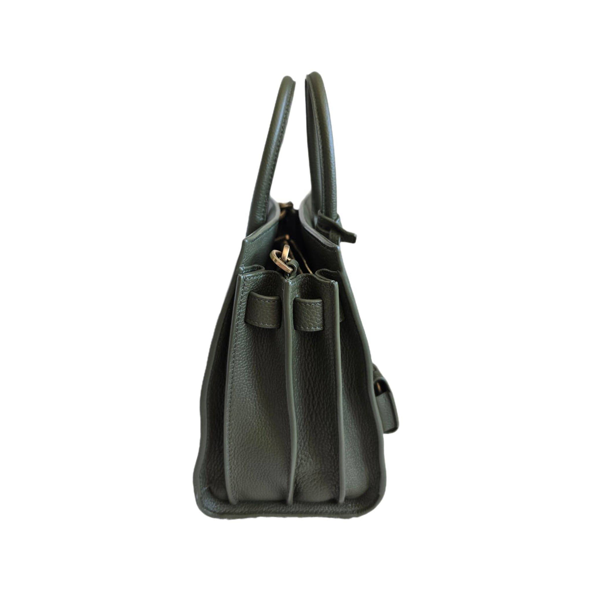 SAINT LAURENT Grained Calfskin Nano Supple Sac De Jour Bag