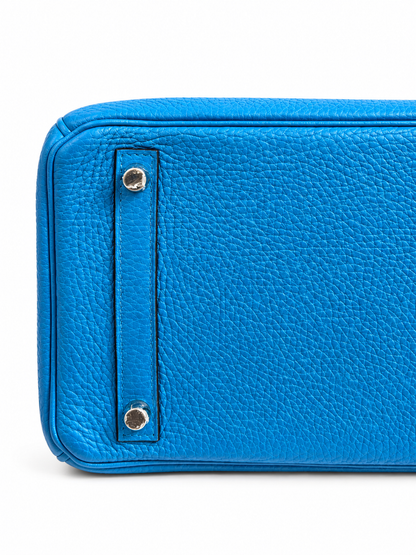 Hermès Birkin 30 Bleu Zanzibar Togo Leather PHW