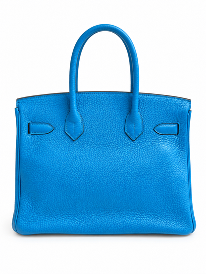 Hermès Birkin 30 Bleu Zanzibar Togo Leather PHW