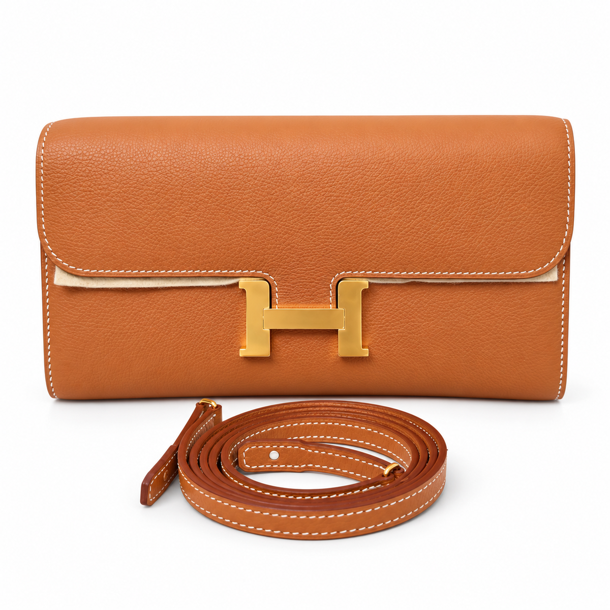 Hermès Constance To Go Gold Evercolor Leather GHW