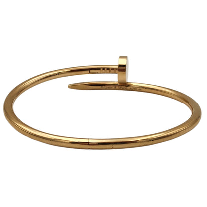 Cartier 18K Yellow Gold Juste un Clou Bracelet Size 18, Classic (Medium) Model