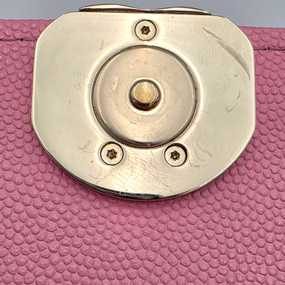 Chanel Quilted Pink Caviar Flap Phone Holder with Chain Spring-Summer 2026 Collection