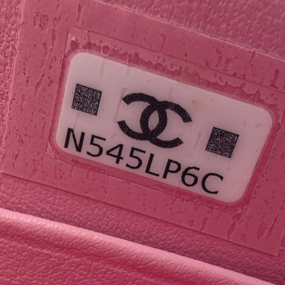 Chanel Quilted Pink Caviar Flap Phone Holder with Chain Spring-Summer 2026 Collection