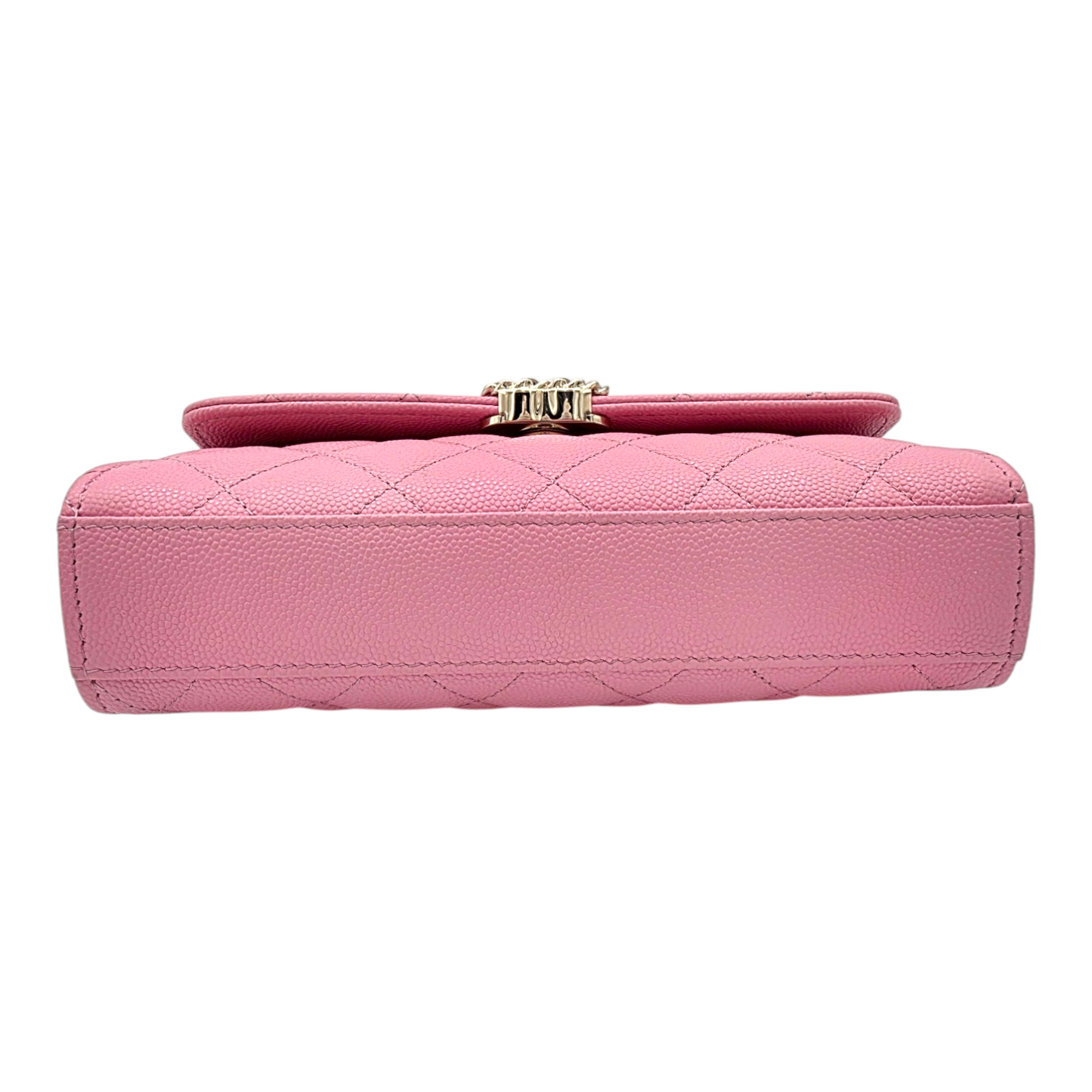 Chanel Quilted Pink Caviar Flap Phone Holder with Chain Spring-Summer 2026 Collection