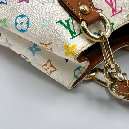 Louis Vuitton x Murakami Monogram Multicolor Audra Bag White GHW
