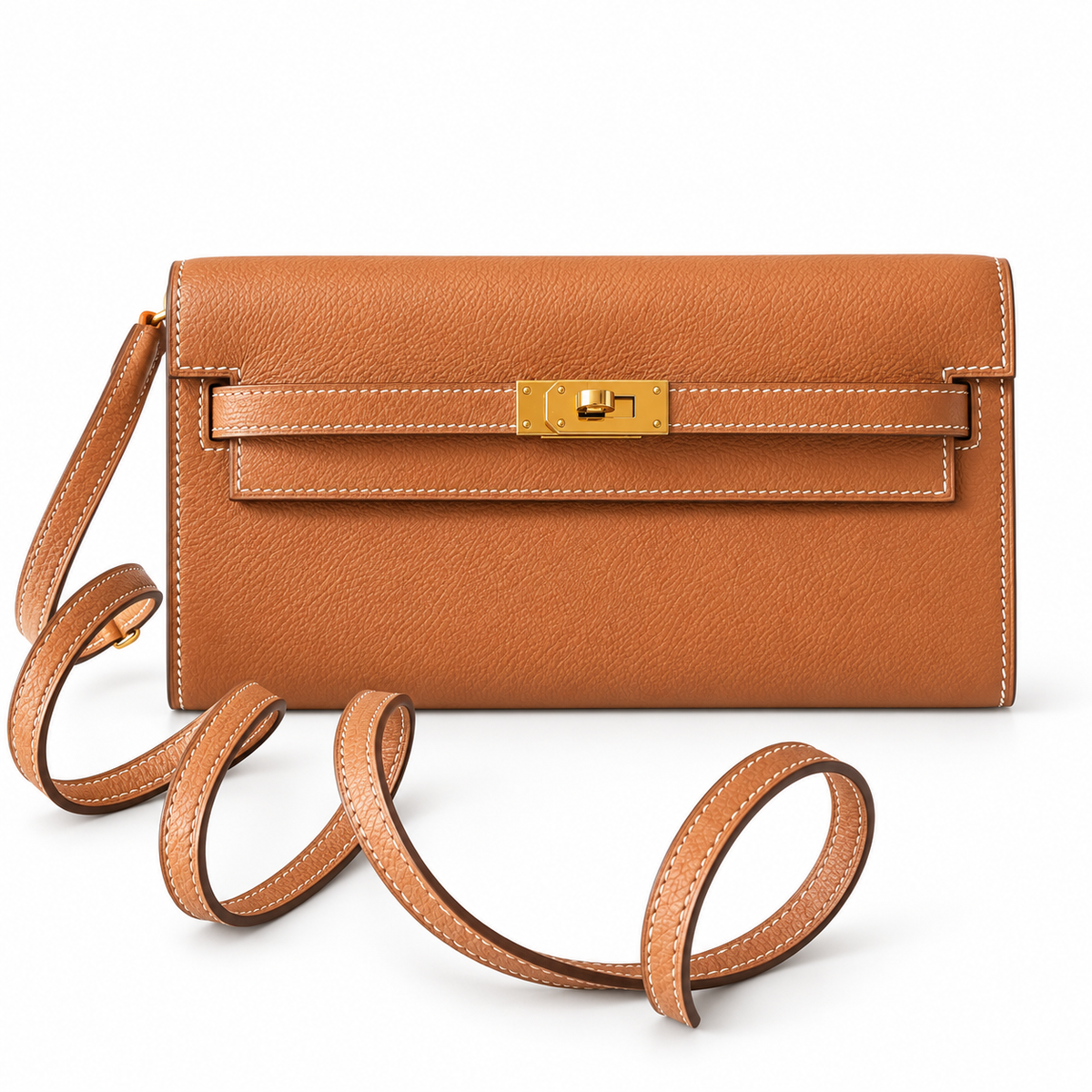 Hermès Kelly To Go Gold Leather GHW