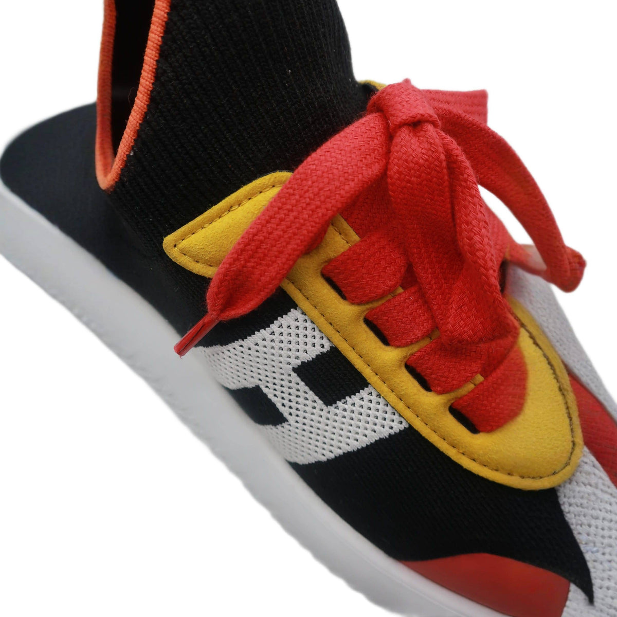Hermes Knit Suede Goatskin Women's Crew Sneakers 38 Multicolor
