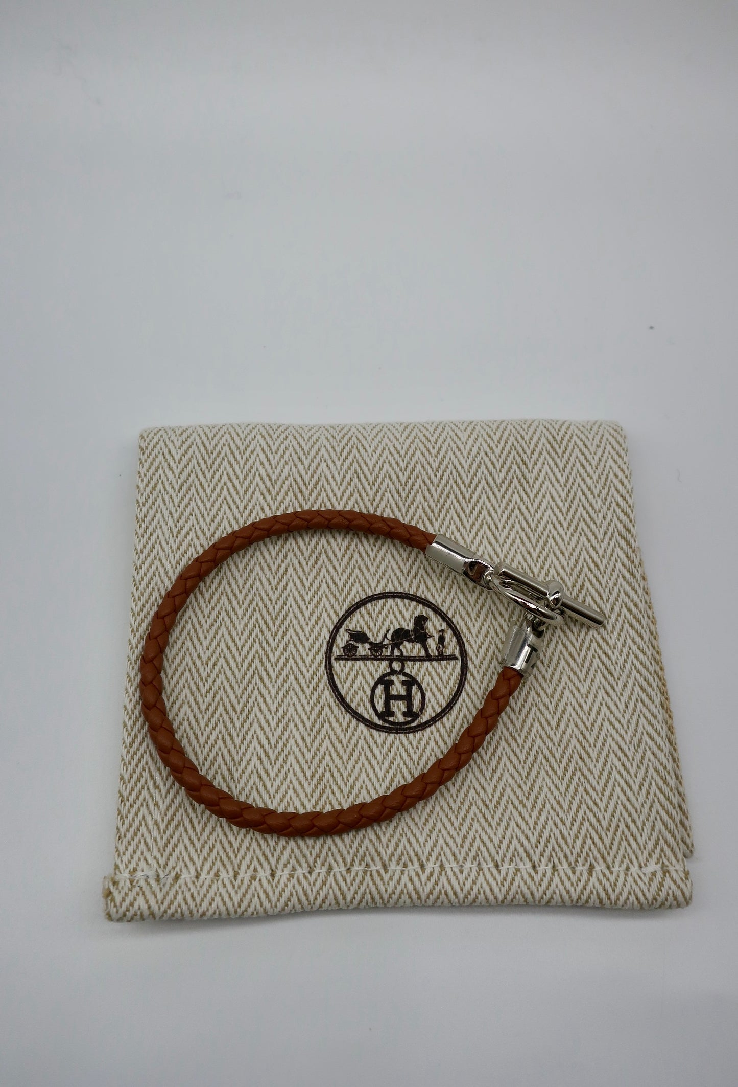 Hermes Glenan Leather Bracelet