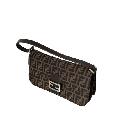 FENDI Mamma Baguette Shoulder Zucca HandBag